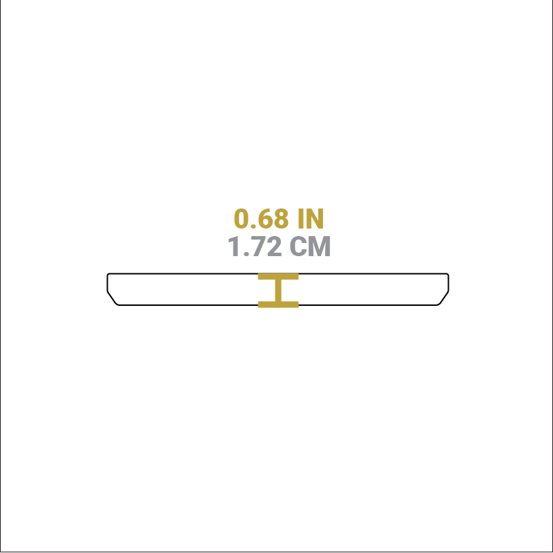 10 Ounce Rectangular Walnut Wood Underliner - Image 3